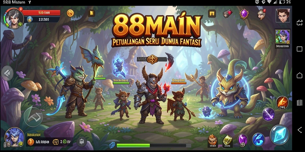 Tampilan gameplay seru dalam petualangan 88MAIN dengan misi dan tantangan.