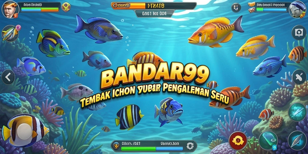 Screenshot gameplay menampilkan aksi seru dalam Tembak Ikan.