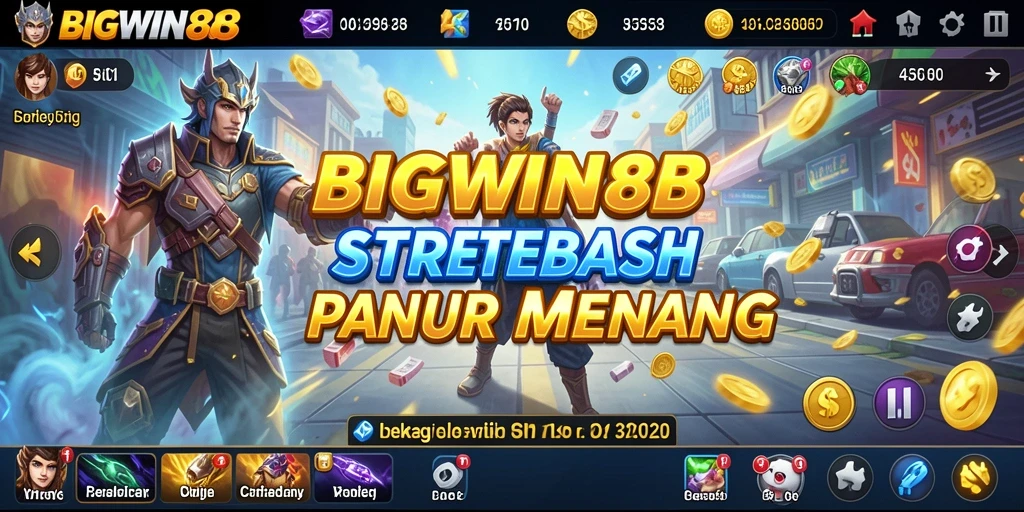 Tangkapan layar utama BIGWIN88 menampilkan aksi strategi yang mendebarkan.