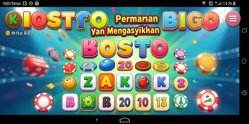 Screenshot gameplay KOSTOTO menunjukkan suasana permainan Bingo yang mengasyikkan.