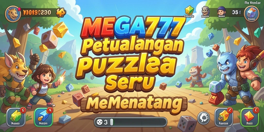 Tampilan gameplay MEGA777 yang menarik dan penuh warna.