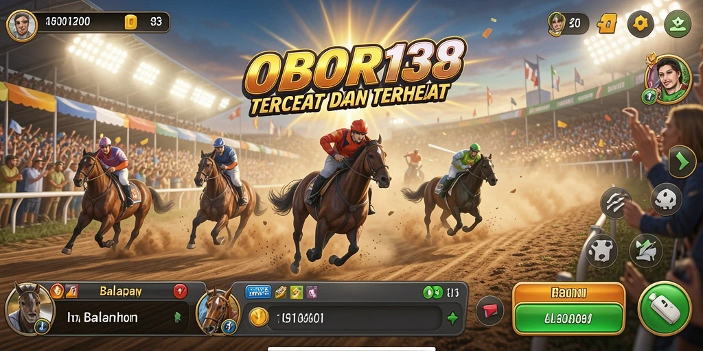 Tangkapan layar gameplay OBOR138 dengan action balapan yang menegangkan.