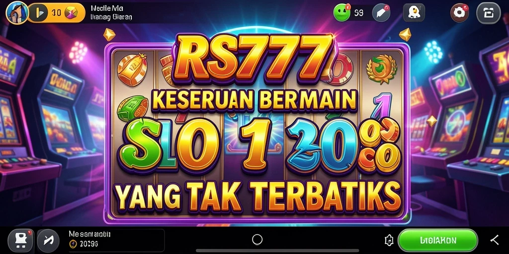 Screenshot gameplay RS777 menampilkan putaran slot yang seru.