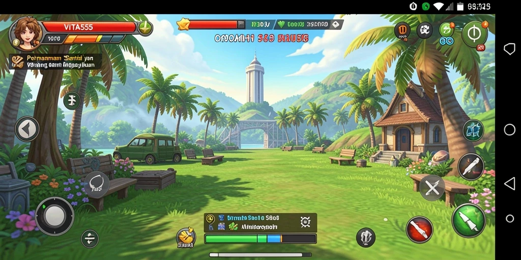Tampilan gameplay VITA555 yang menarik dan penuh warna.